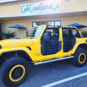 yellow jeep wrangler
